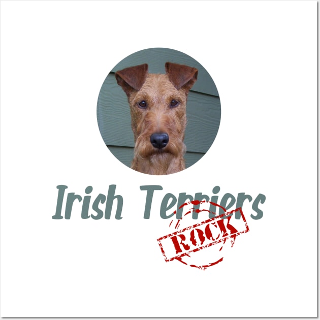 Irish Terriers Rock! Wall Art by Naves